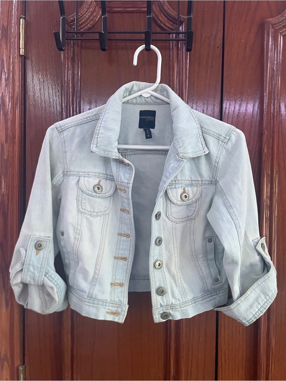 Highway Jeans Light Blue Cropped Denim Jacket